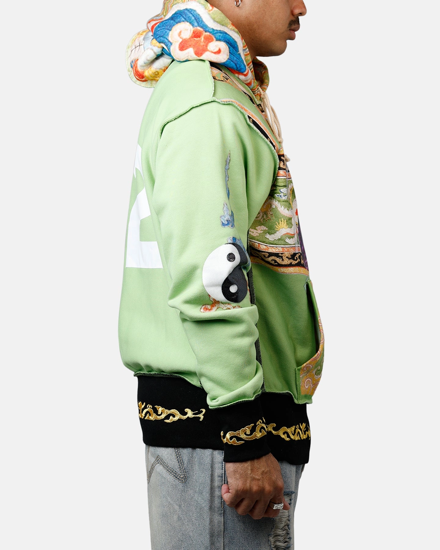 ABC Birthstone Hoodie Light Green Outdoor Layer Breathable Lining