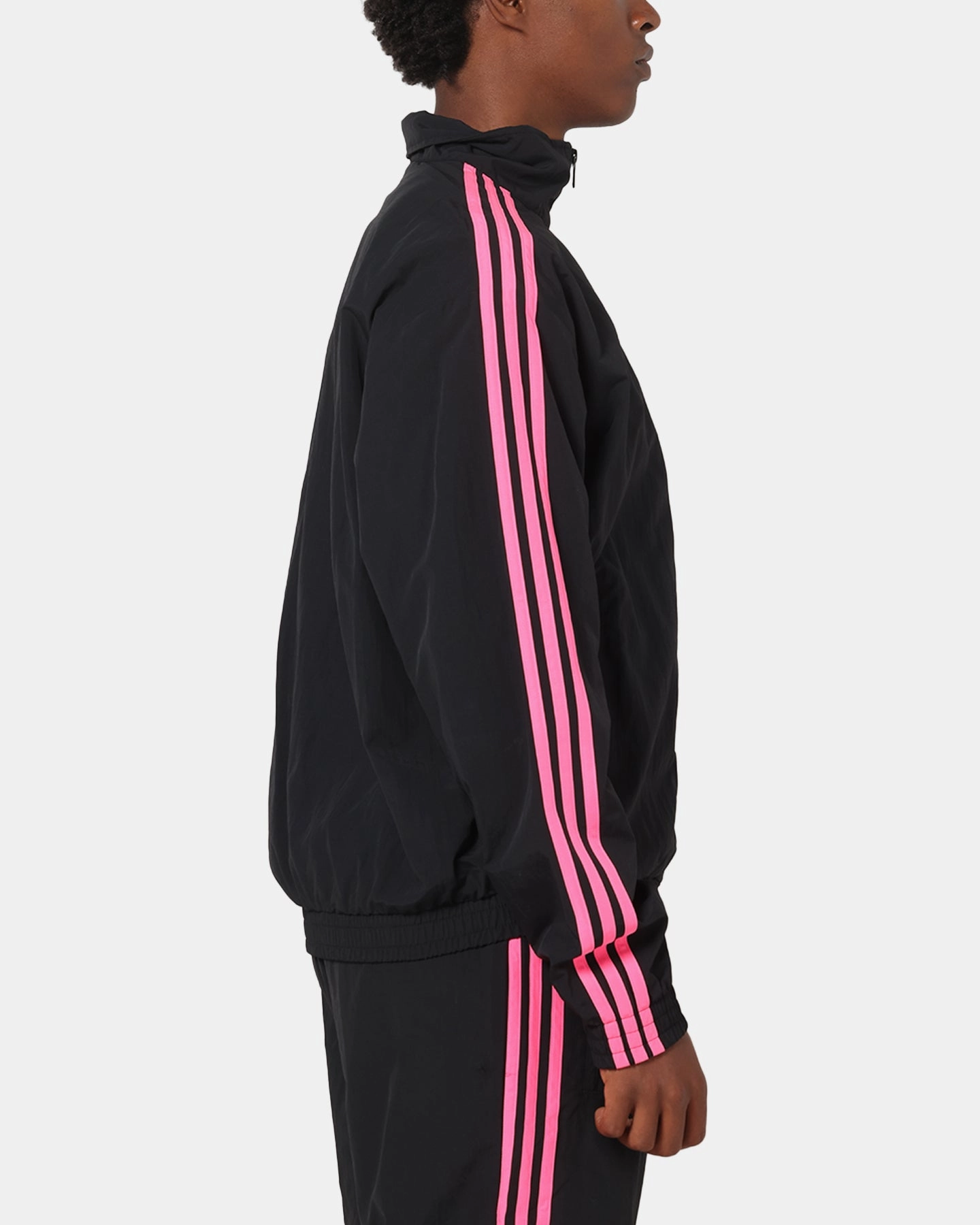 Adidas Firebird Track Jacket Black/Lucid Pink Light Shell