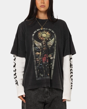 Saint Morta Kingdomcome Long Sleeve T-Shirt Vintage Black Timeless and Chic Urban Trend Look