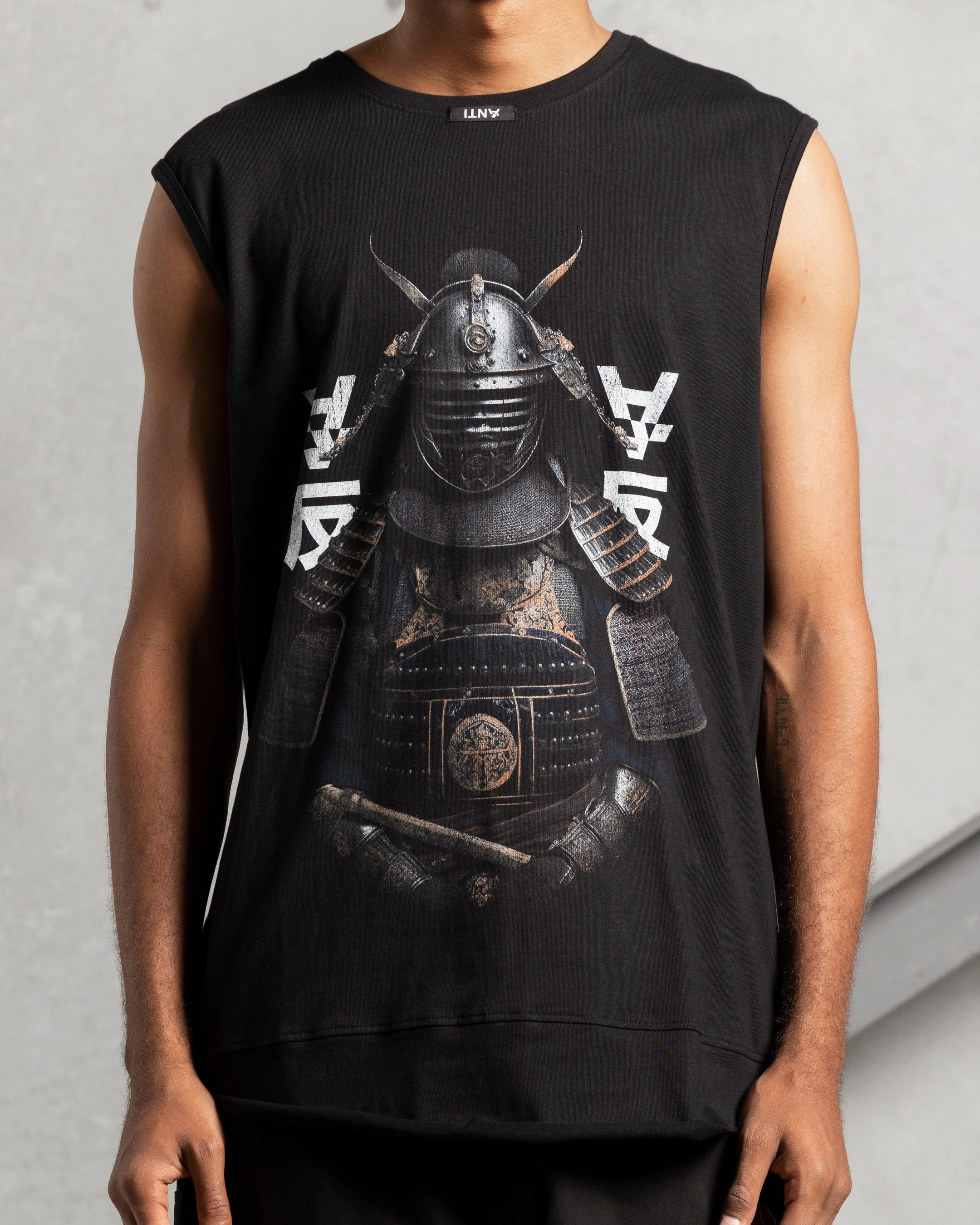 Timeless Layer Layerable Look The Anti Order Shaolin Panelled Singlet Black