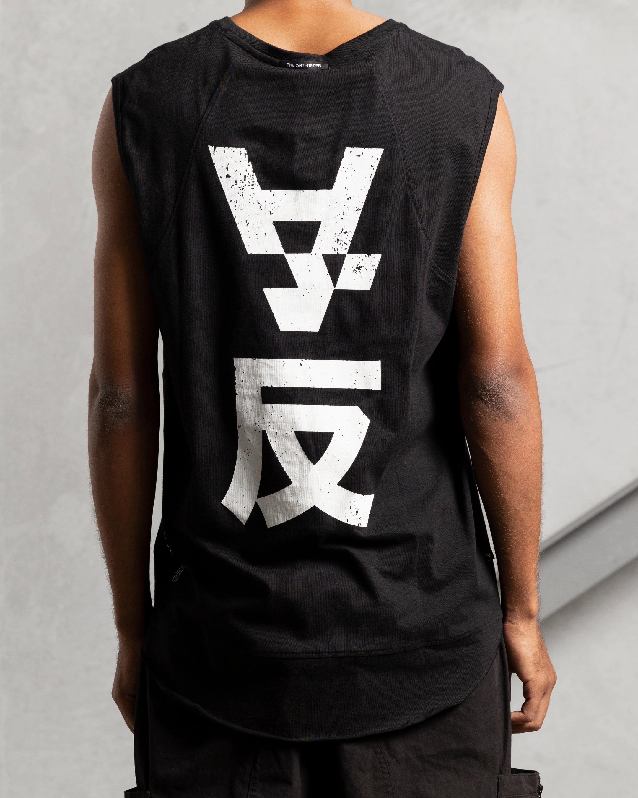 Breathable Style Weekend Essential The Anti Order Shaolin Panelled Singlet Black