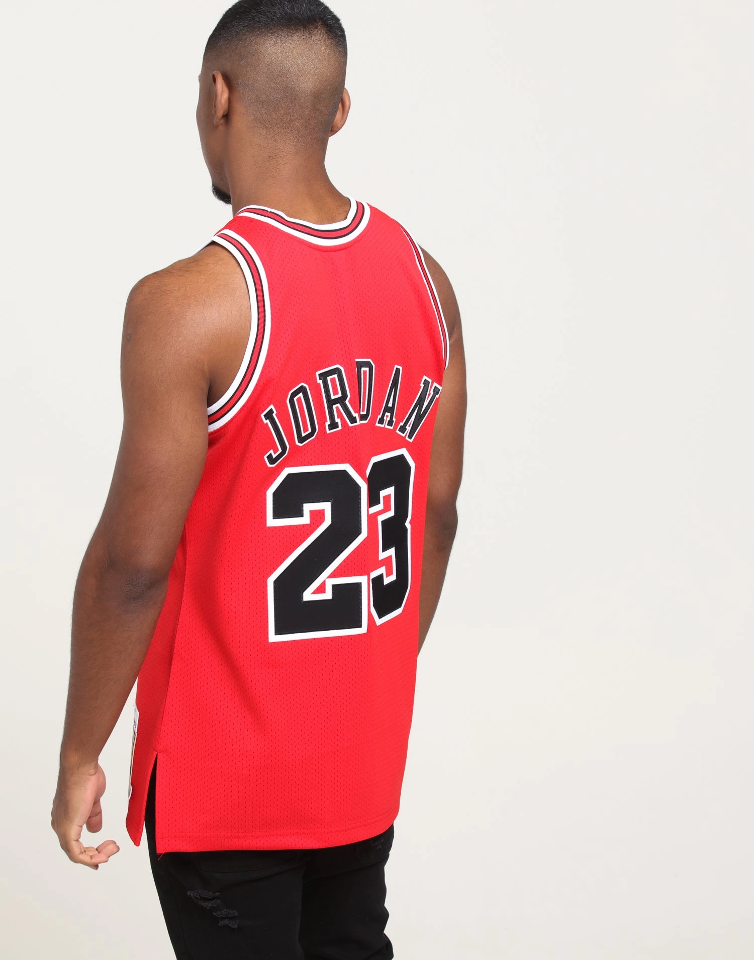 Mitchell & Ness Chicago Bulls Michael Jordan #23 Authentic NBA Jersey Red WrinkleResistant mix and match
