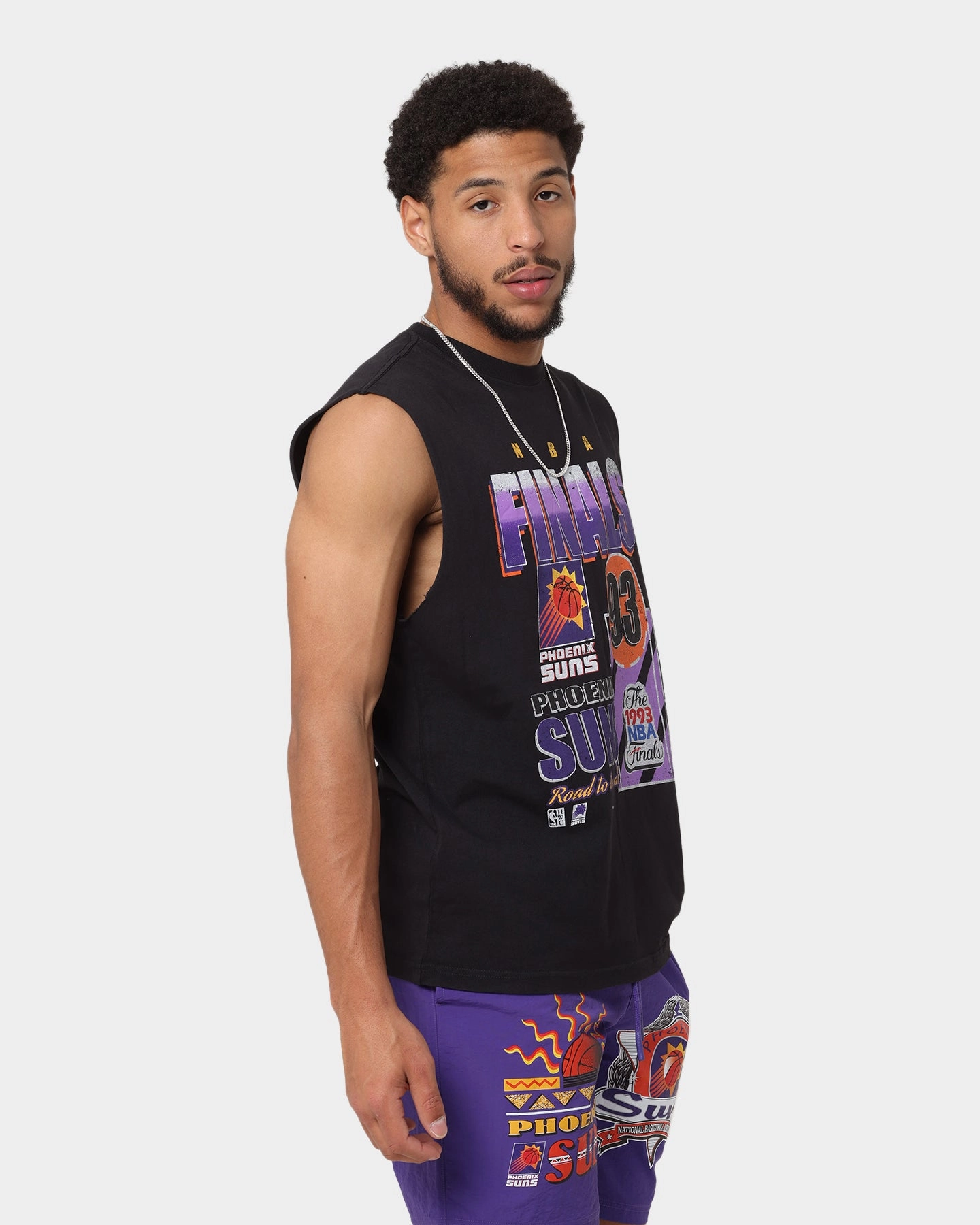 Mitchell & Ness Phoenix Suns '93 Final Muscle T-Shirt Faded Black Casual Layer