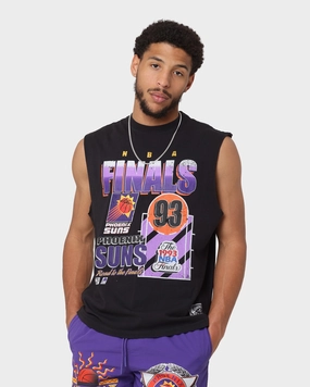 Outdoor Style Easy Care Mitchell & Ness Phoenix Suns '93 Final Muscle T-Shirt Faded Black