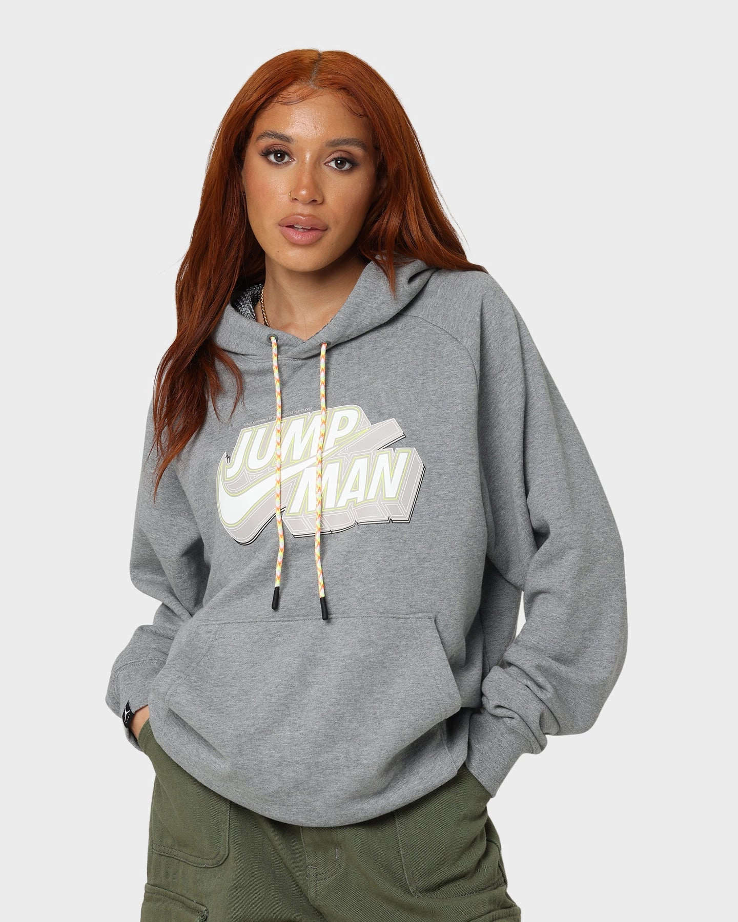 Non Chafing Edges Jordan Jumpman Fleece Pullover Hoodie Carbon Heather