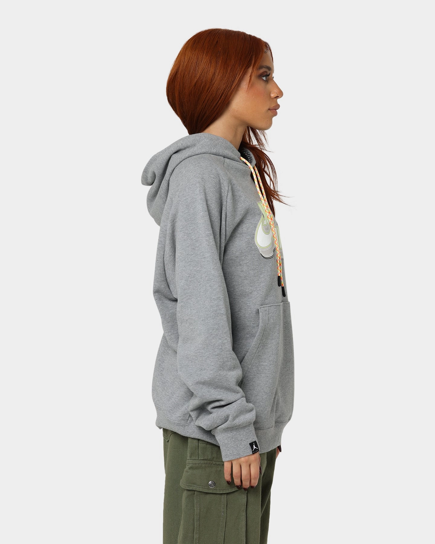 hat Jordan Jumpman Fleece Pullover Hoodie Carbon Heather