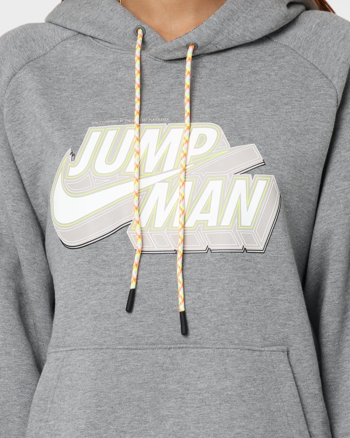 Jordan Jumpman Fleece Pullover Hoodie Carbon Heather Fade Resistant Ergonomic Stitching