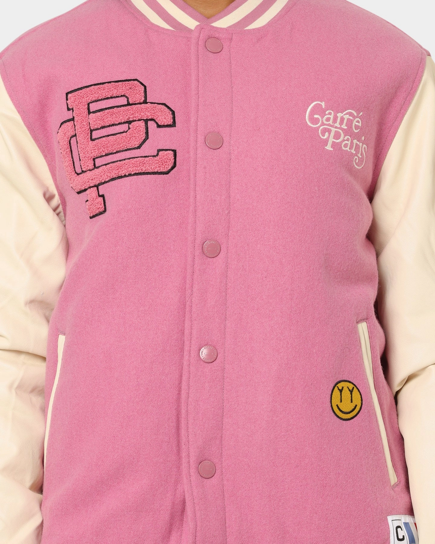 Carr?? Peace Varsity Jacket Pink Panama