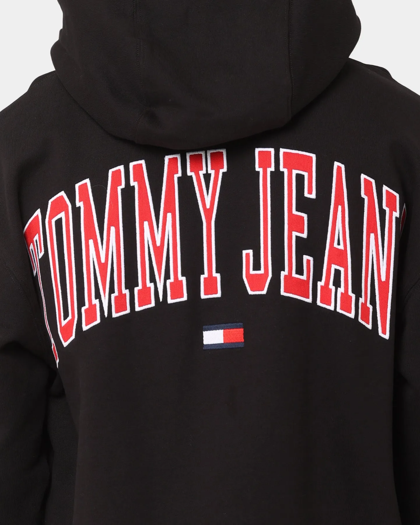 rural people Tommy Jeans TJM Relaxed Collegiate Hoodie Black