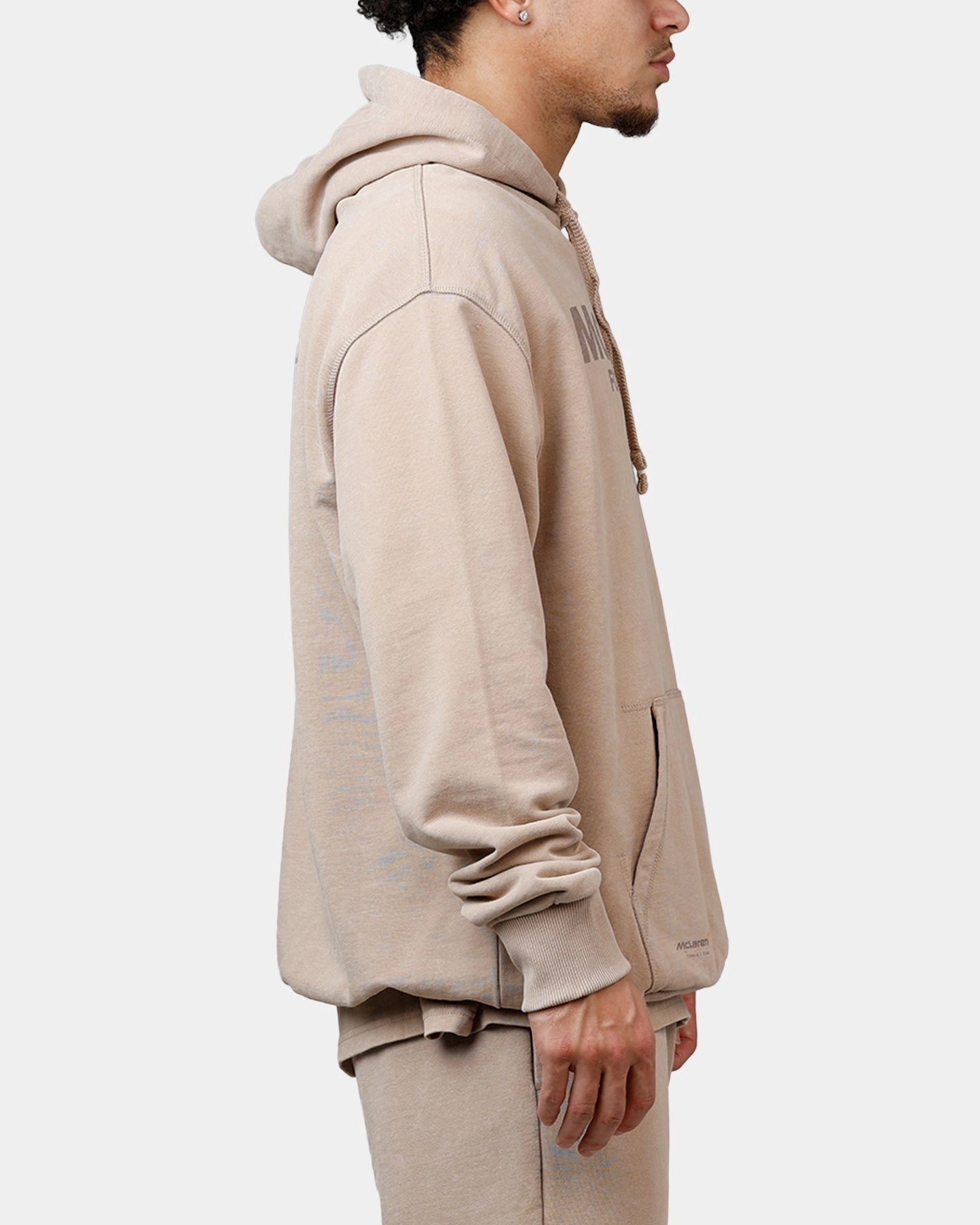 New Era X Mclaren Hoodie Taupe suitable for offline stores challenge