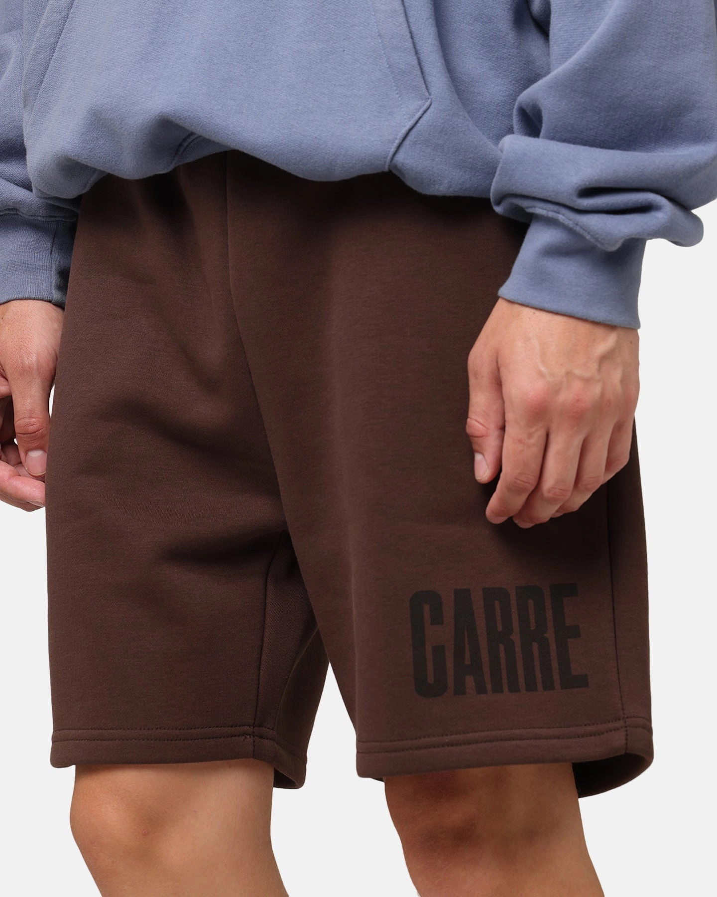 On-The-Go Style Back pockets Carre Premium Essentials Sweat Shorts Chocolate