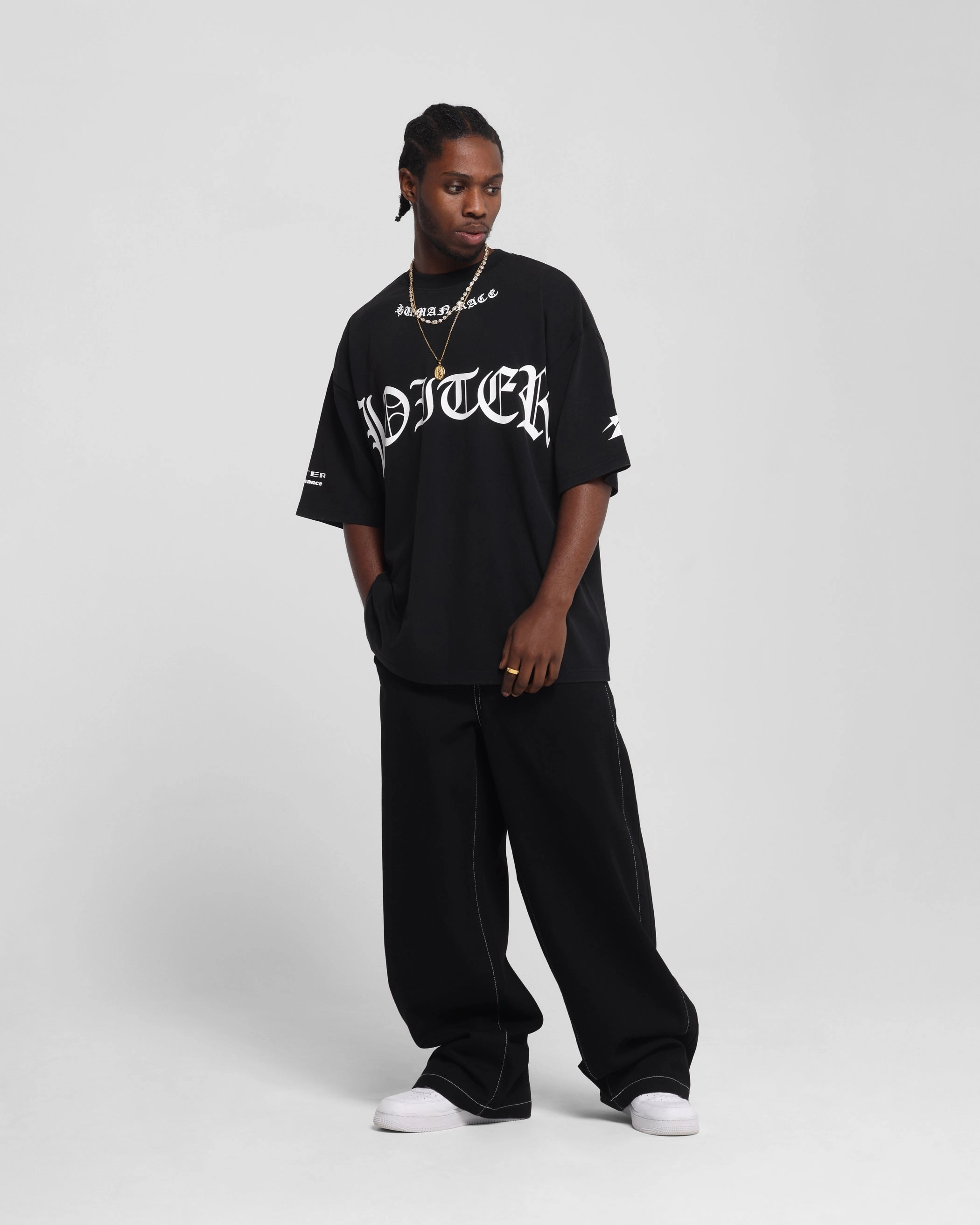 Loiter Biker Vintage T-Shirt Vintage Black Colorfast Dye