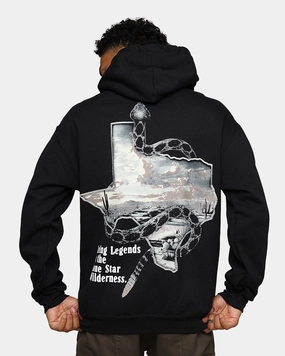 Goat Crew Texas Vintage Hoodie Black BreathableTechnology