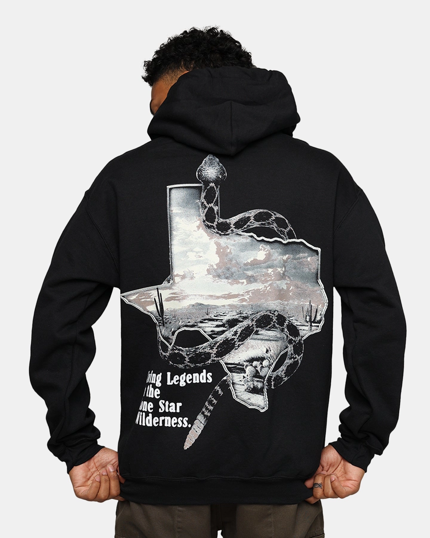 Goat Crew Texas Vintage Hoodie Black BreathableTechnology