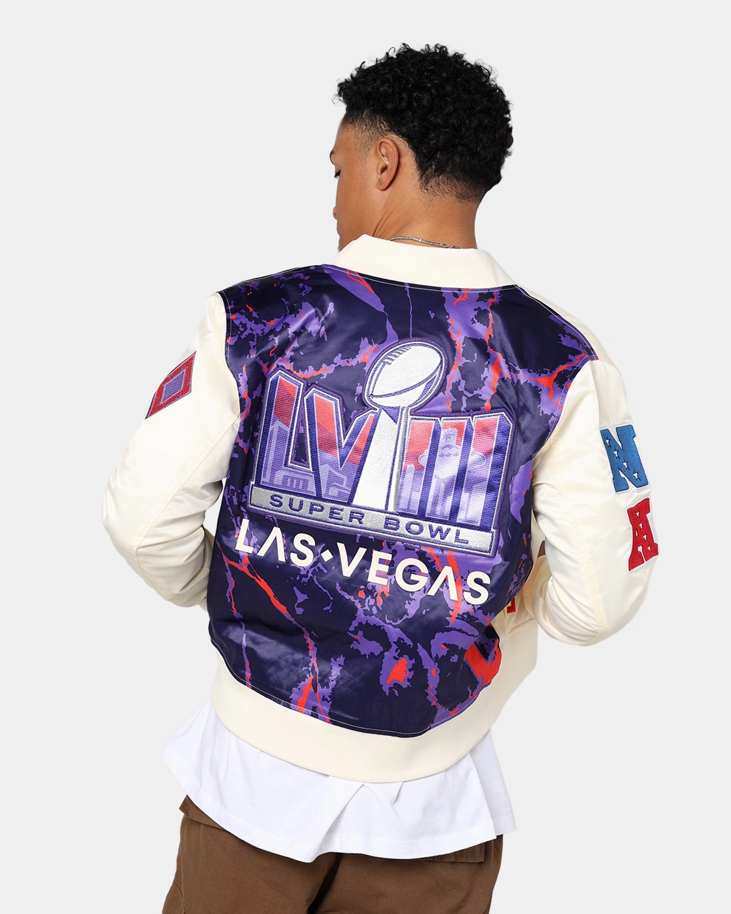 Pro Standard NFL Super Bowl LVIII Sublimated Jacket Eggshell Fashionable Style