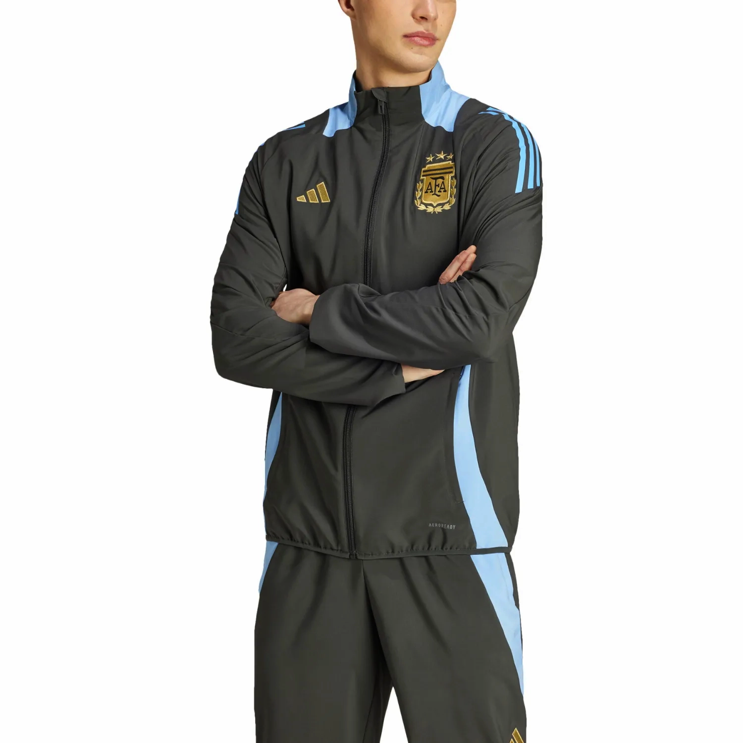 Argentina training presentation Soccer tracksuit 2024/25 - Adidas Breathable NonChafeEdging