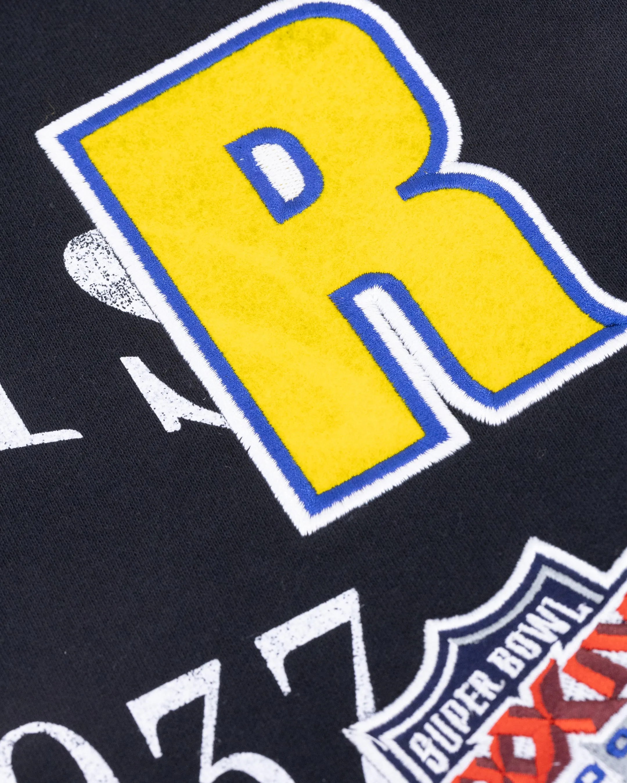 Smell Mitchell & Ness Los Angeles Rams Touchline Hoodie Faded Black