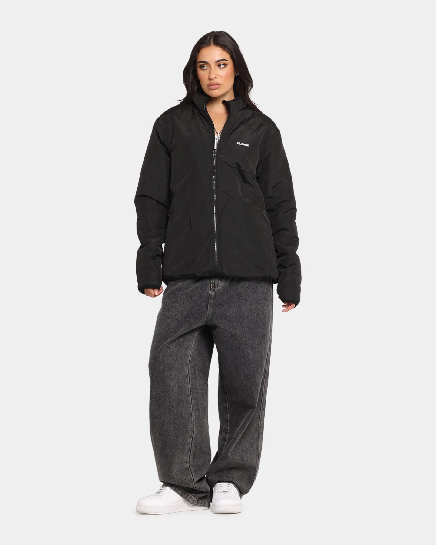 X-Large Camo Reversible Sherpa Jacket Black Anti-pill