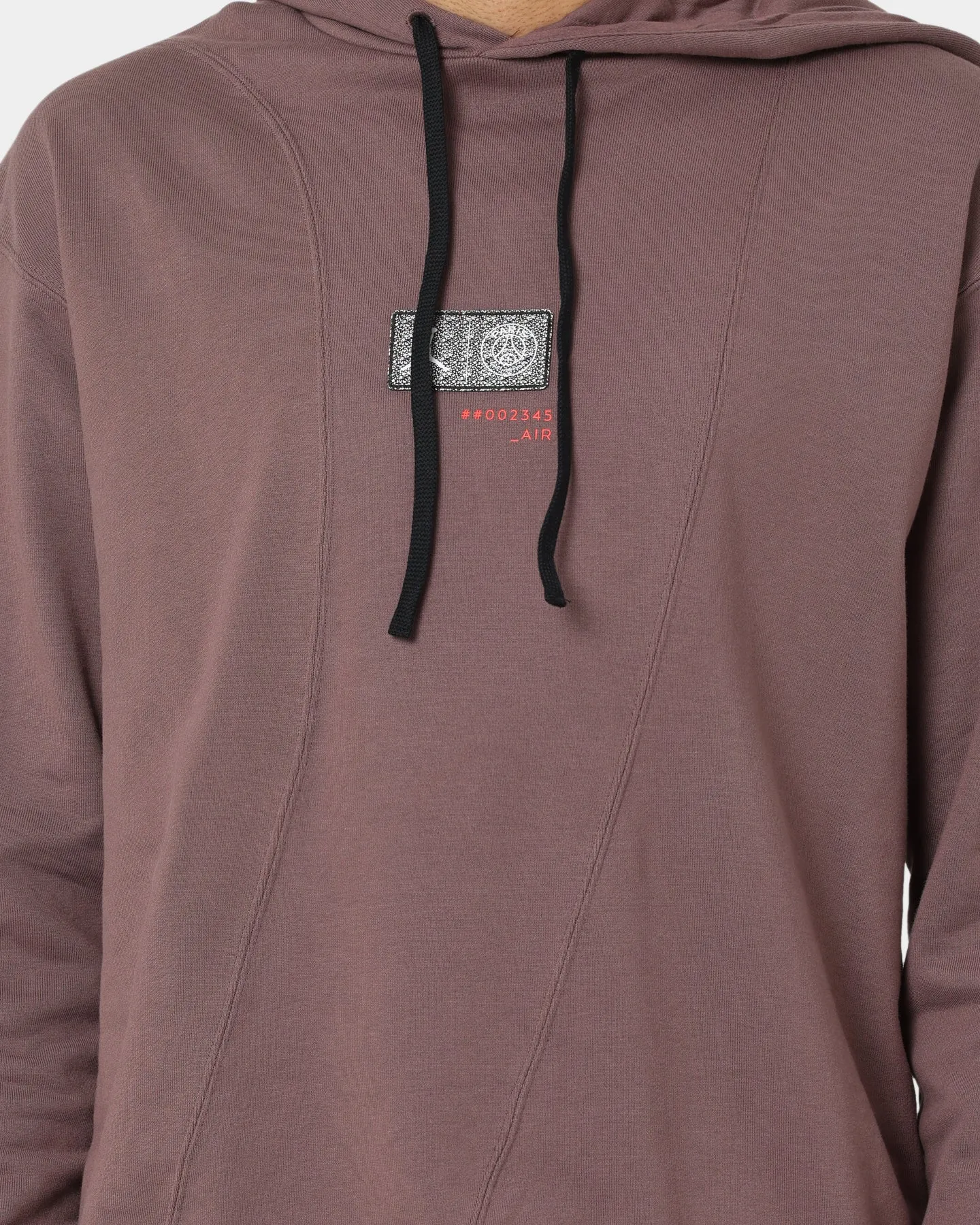 Jordan X Paris Saint-Germain Fleece Pullover Hoodie Plum Eclipse Cosmetics Handmade