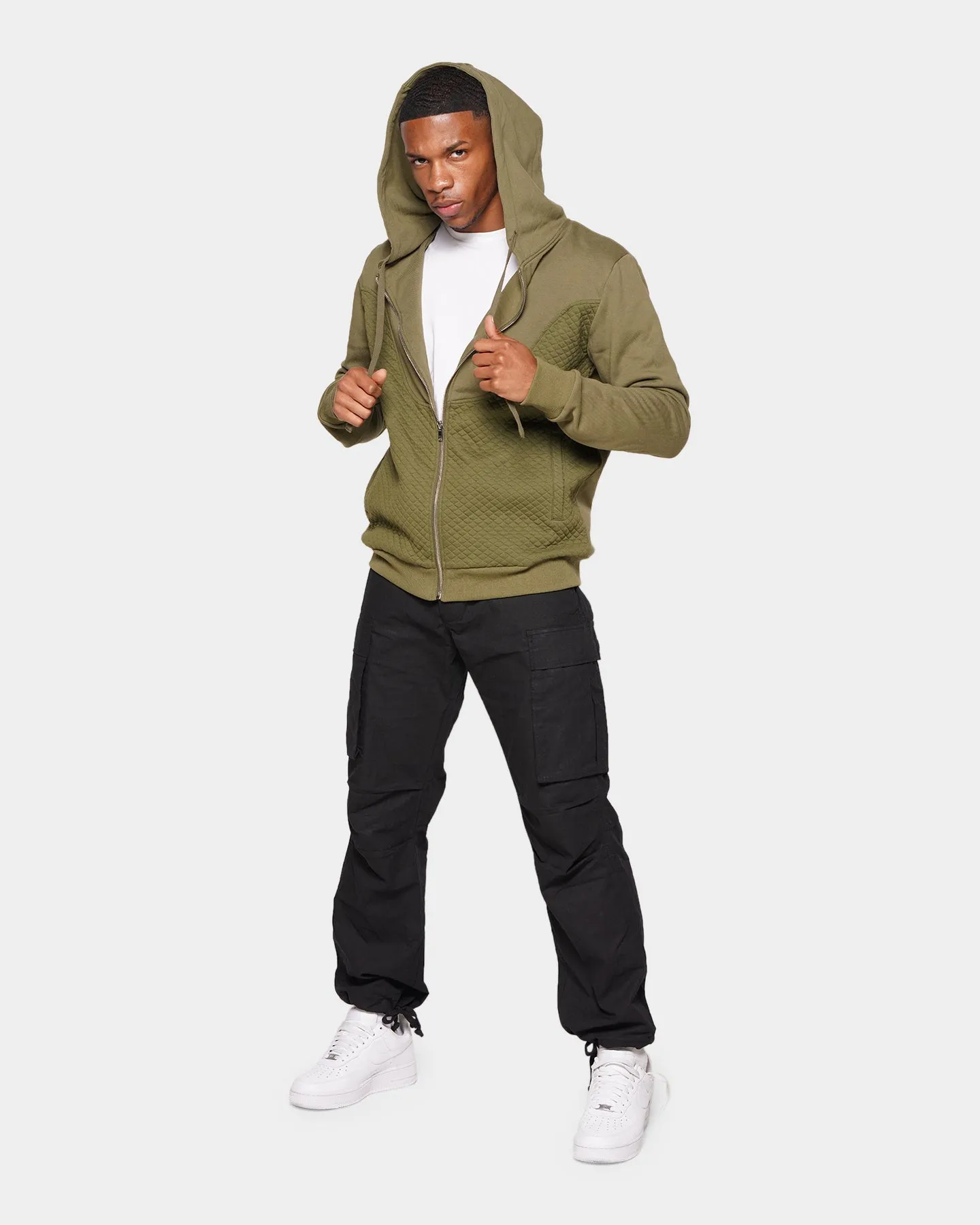 LaserCut Ventilation Zones XXIII Basir Hoodie Khaki