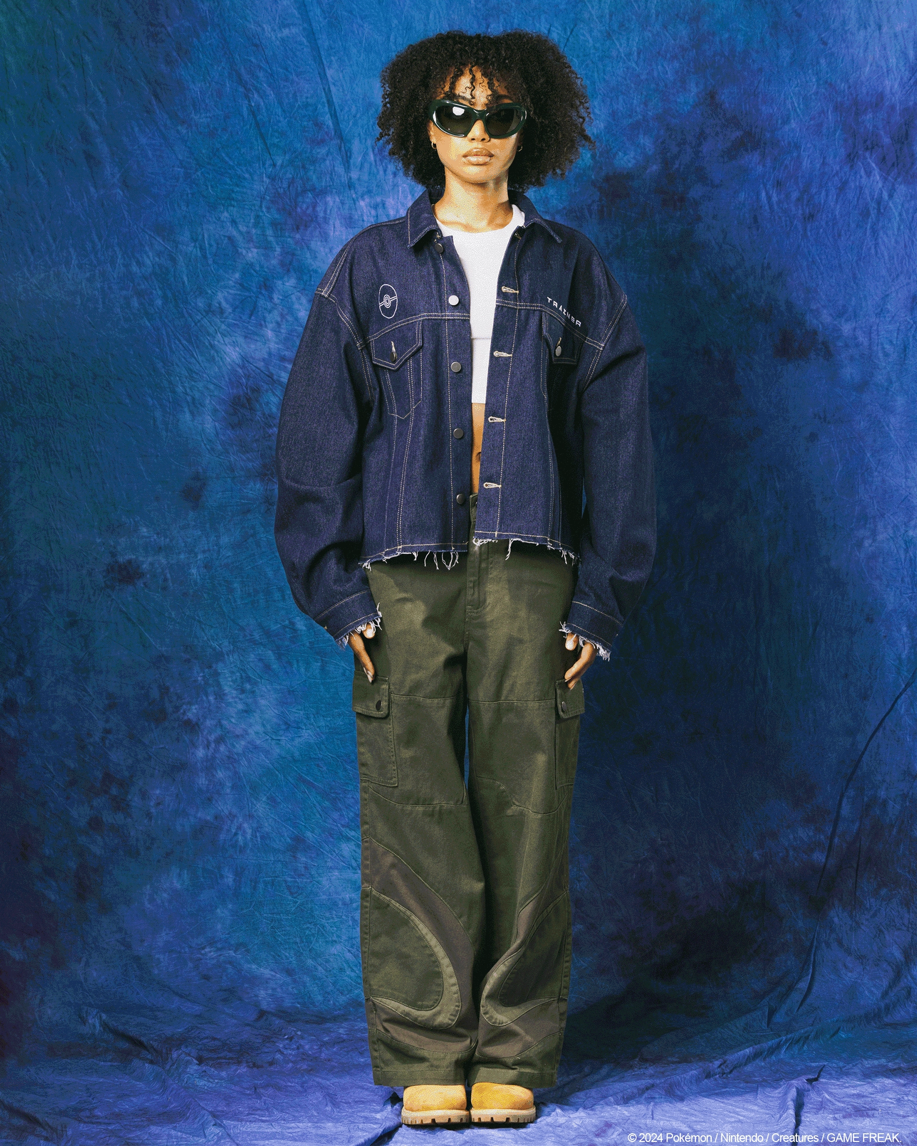 Pok??mon By Loiter Pikachu Denim Jacket Indigo Date night