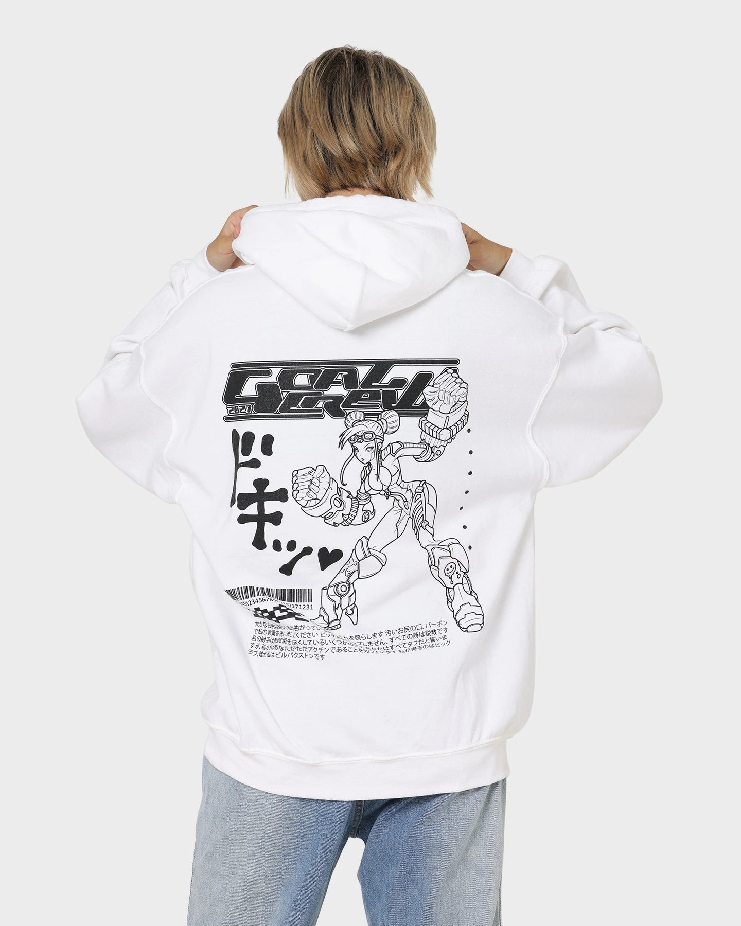 wallet Goat Crew Kyoto Hoodie White