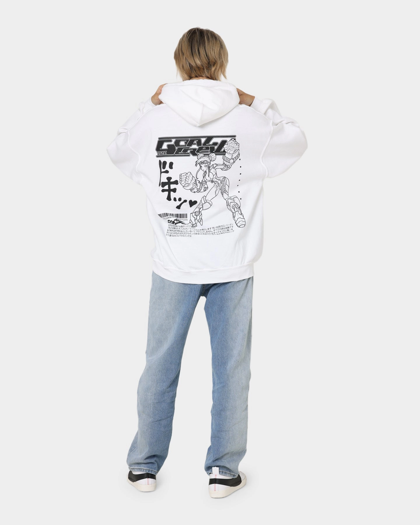 Goat Crew Kyoto Hoodie White Flexible Movement