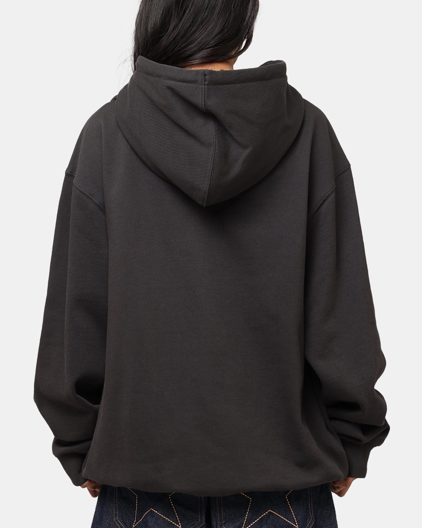 Mitchell & Ness Miami Dolphins Arch Hoodie Faded Black Reinforced Stitching