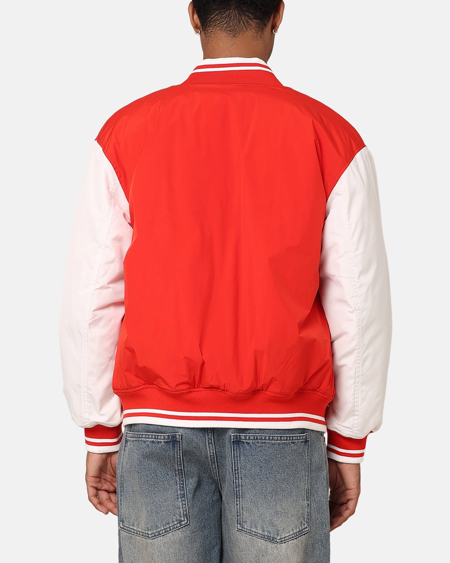 Culture Tommy Jeans TJM Colourblock Varsity Jacket Deep Crimson