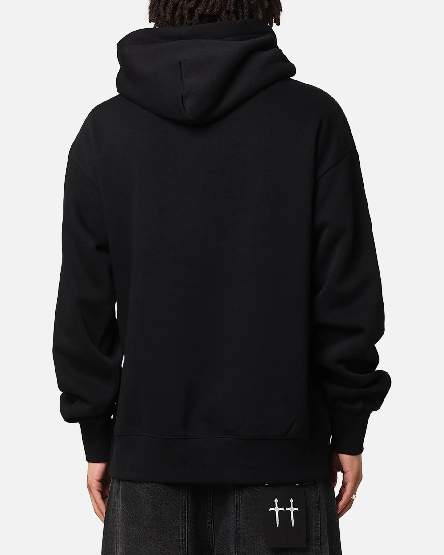 Carre Hooper Hoodie Black Wax Smooth Zipper Action