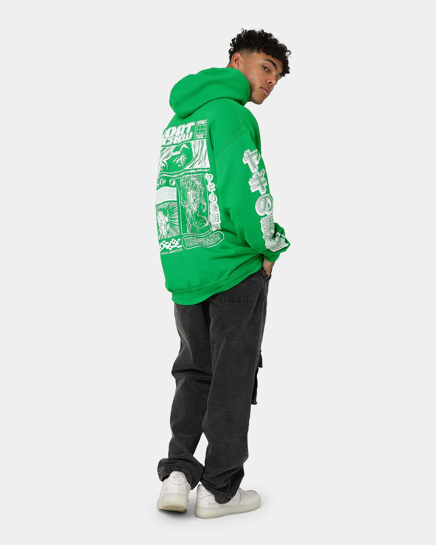 Goat Crew Harajuku Hoodie Green Instance