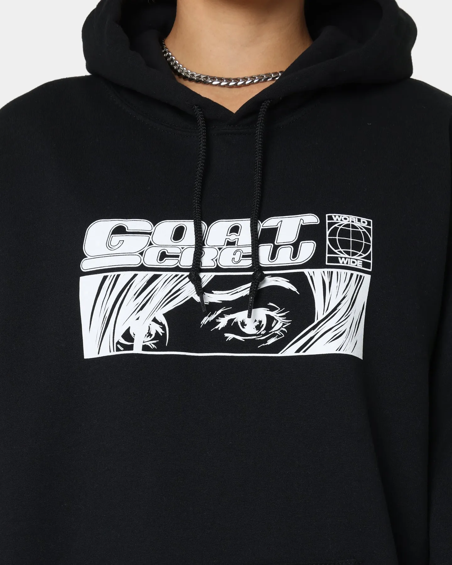 Surprise Goat Crew Harajuku Hoodie Black