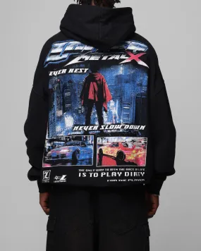 Loiter Speed Vintage Hoodie Black evening museum