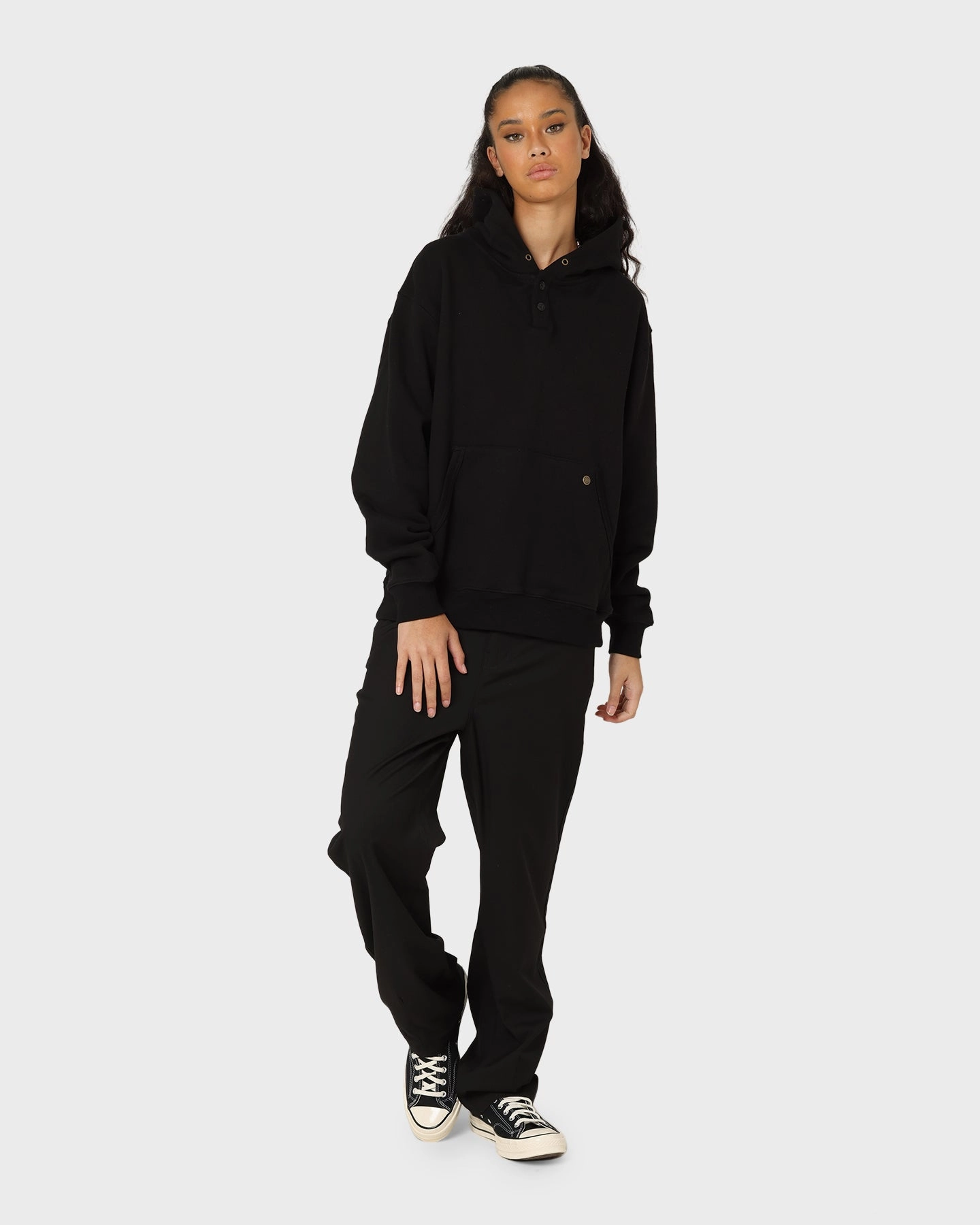 detachable sleeves Honor The Gift Noble Hoodie  Black