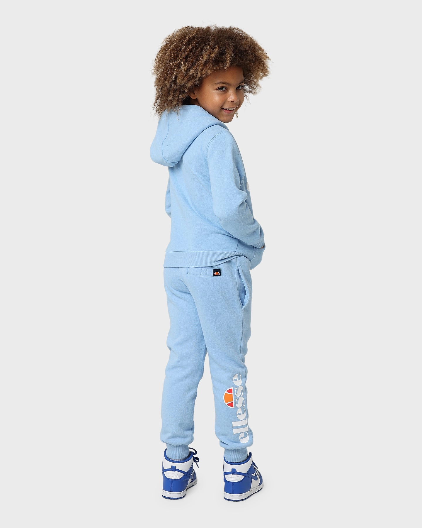 label Ellesse Kids' Jero OH Hoodie Light Blue