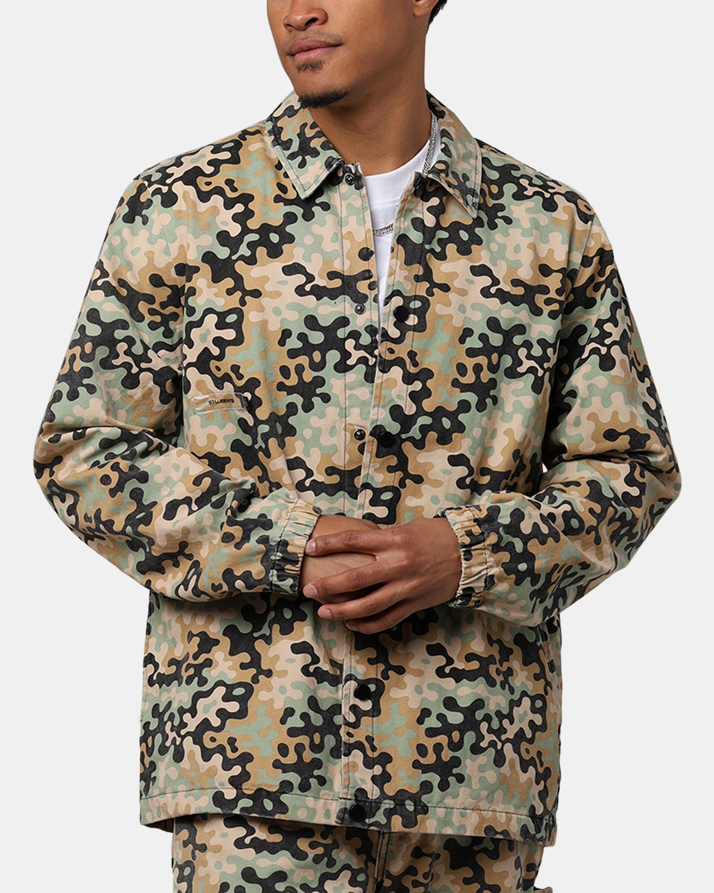 Students Golf Fletcher Camo Jacket Tan Weekend Ready