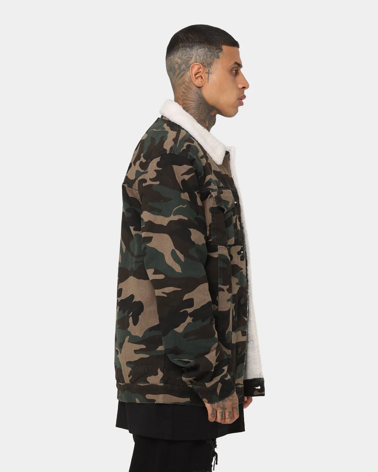 Saint Morta Camo Sherpa Jacket Camo Performance Optimized Fit Crush