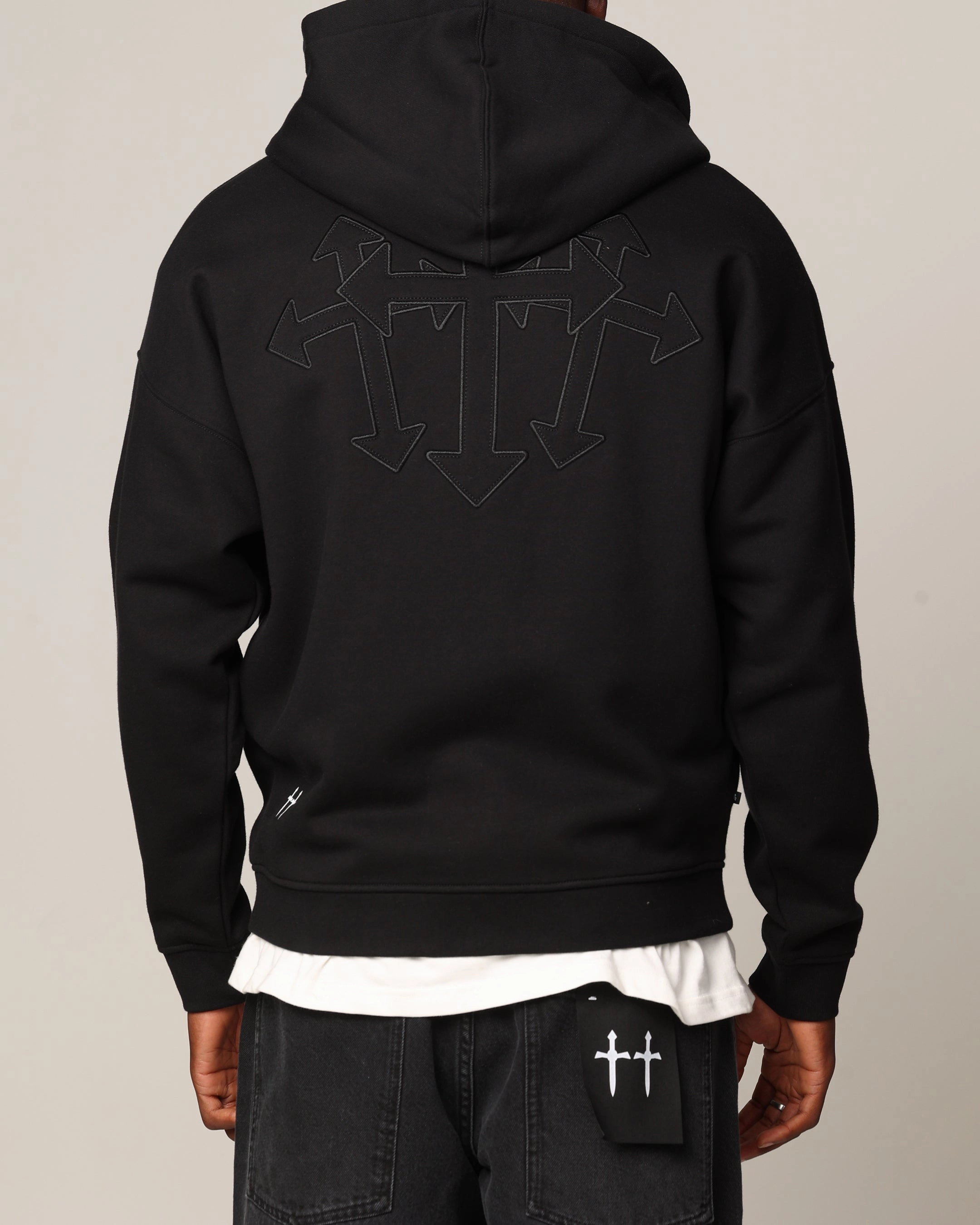 Moisture Wicking Layer Beauty Saint Morta Sorrows Zip Hoodie Black