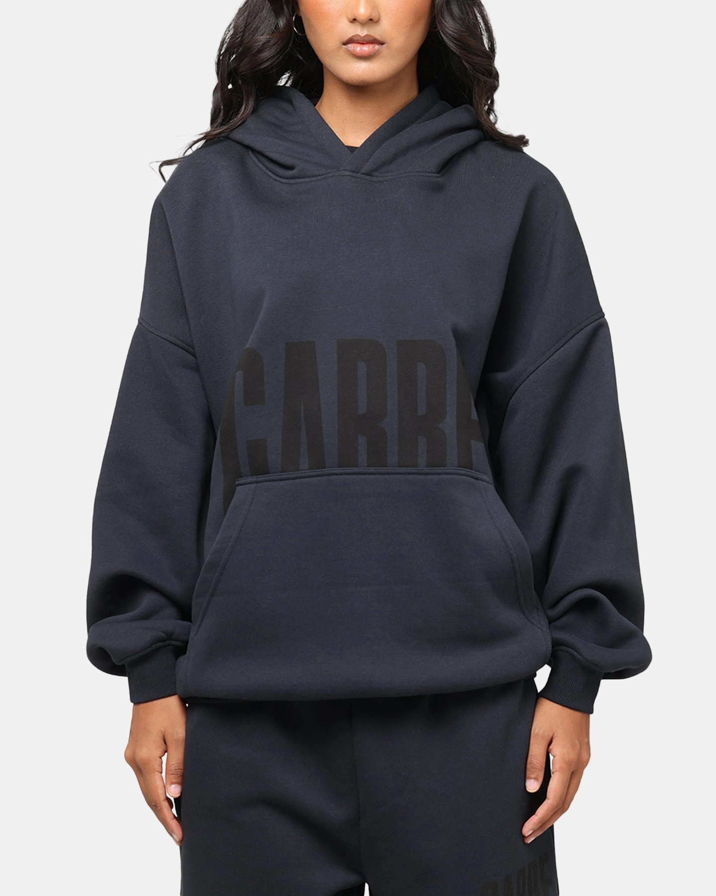 Carre Premium Essentials Hoodie Steel/Black Street Sense picnic wear