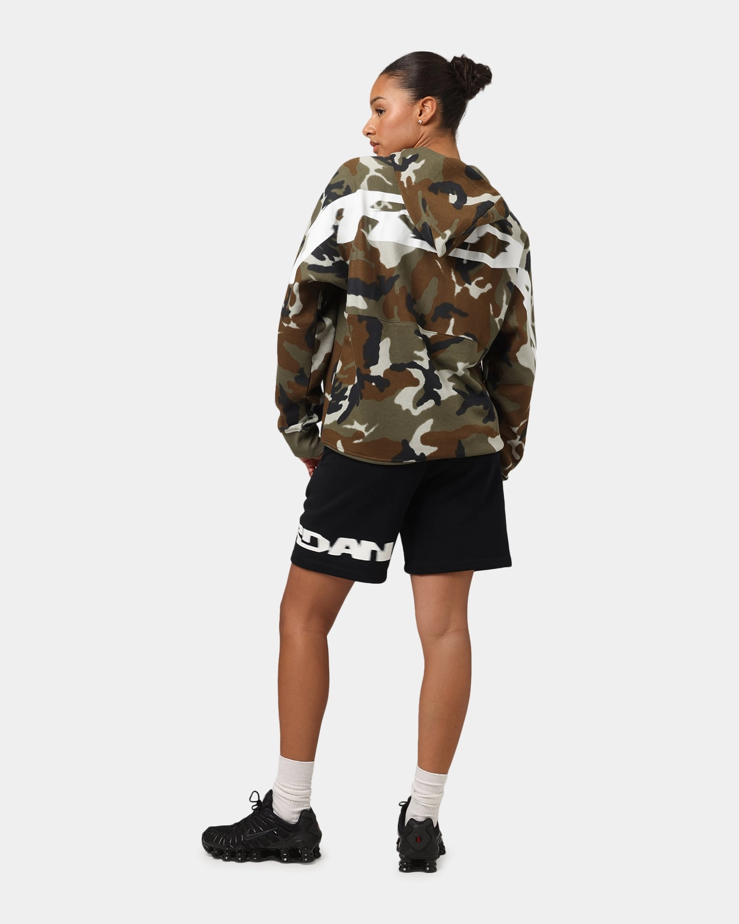 Jordan Jumpman MVP Statement Camo Pullover Hoodie Light Olive solo adventure Cozy