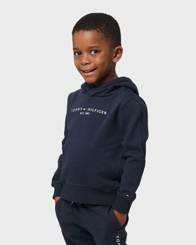 spring outfit Tommy Hilfiger Kid's Essential Hoodie Blue