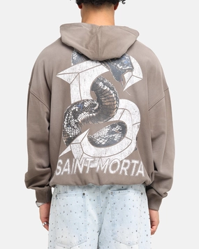 Saint Morta Venom Boxy Hoodie Sunfade Brown Spider like Fitness wear
