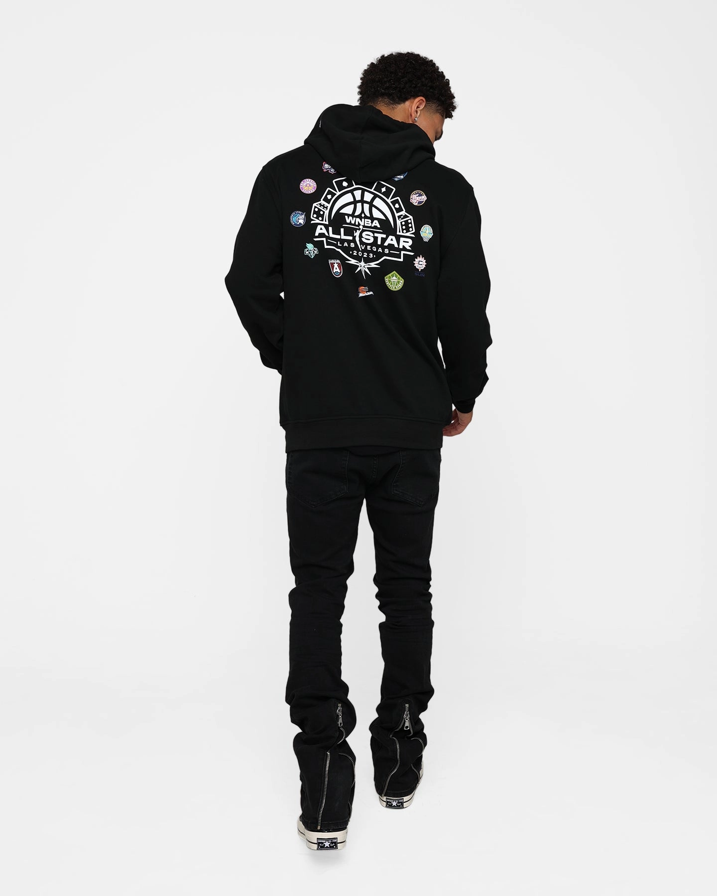 Breathable Material Rain Shield New Era WNBA All Star Hoodie Black