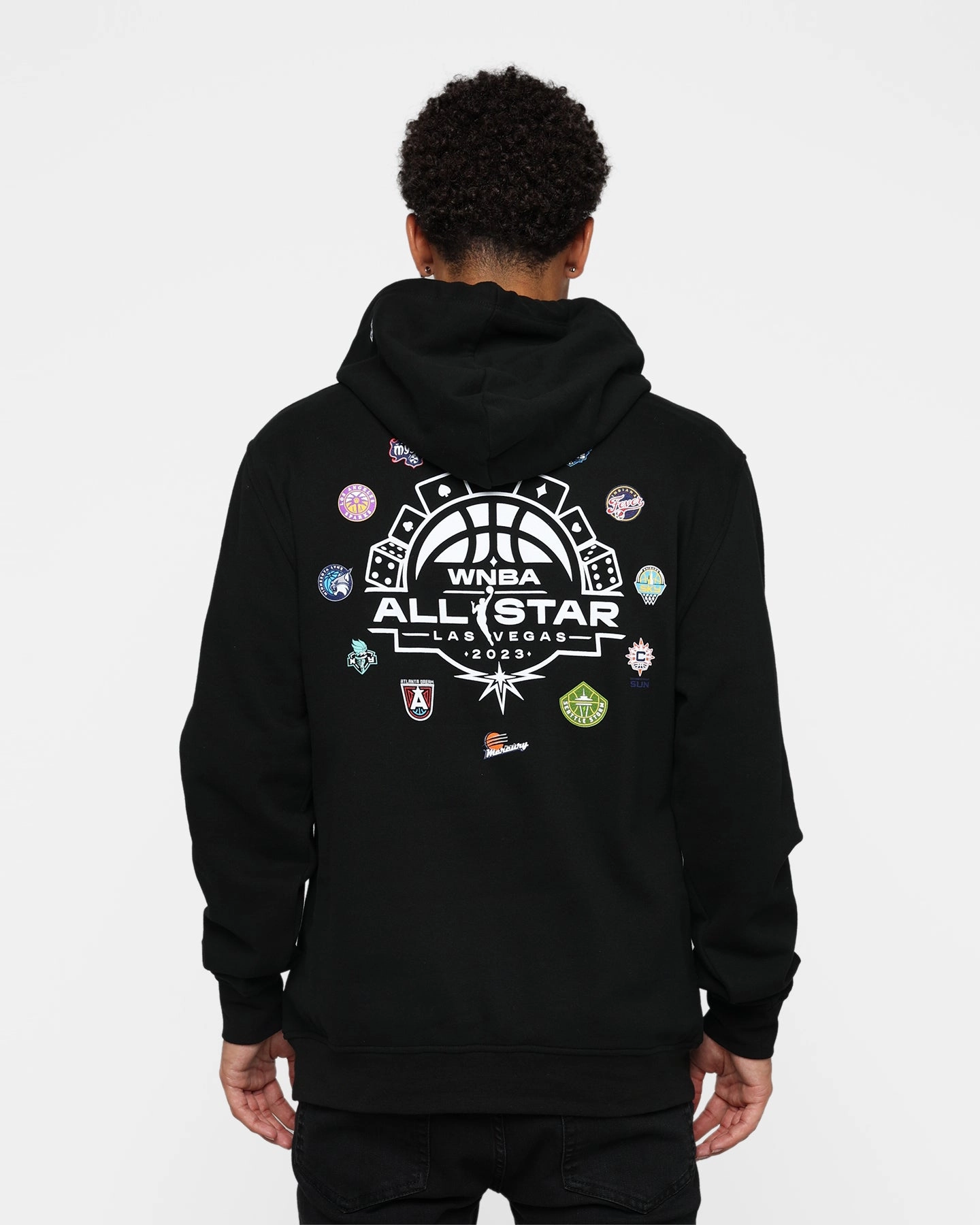 snap closure New Era WNBA All Star Hoodie Black