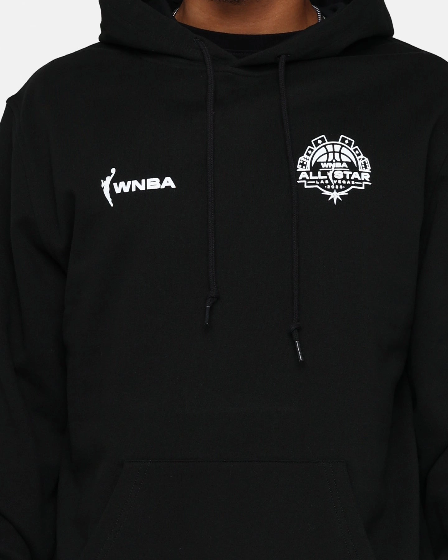 New Era WNBA All Star Hoodie Black Double Layered Cuffs