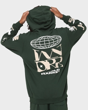 Multi Seasonal WNDRR Market Hoodie Forest Green