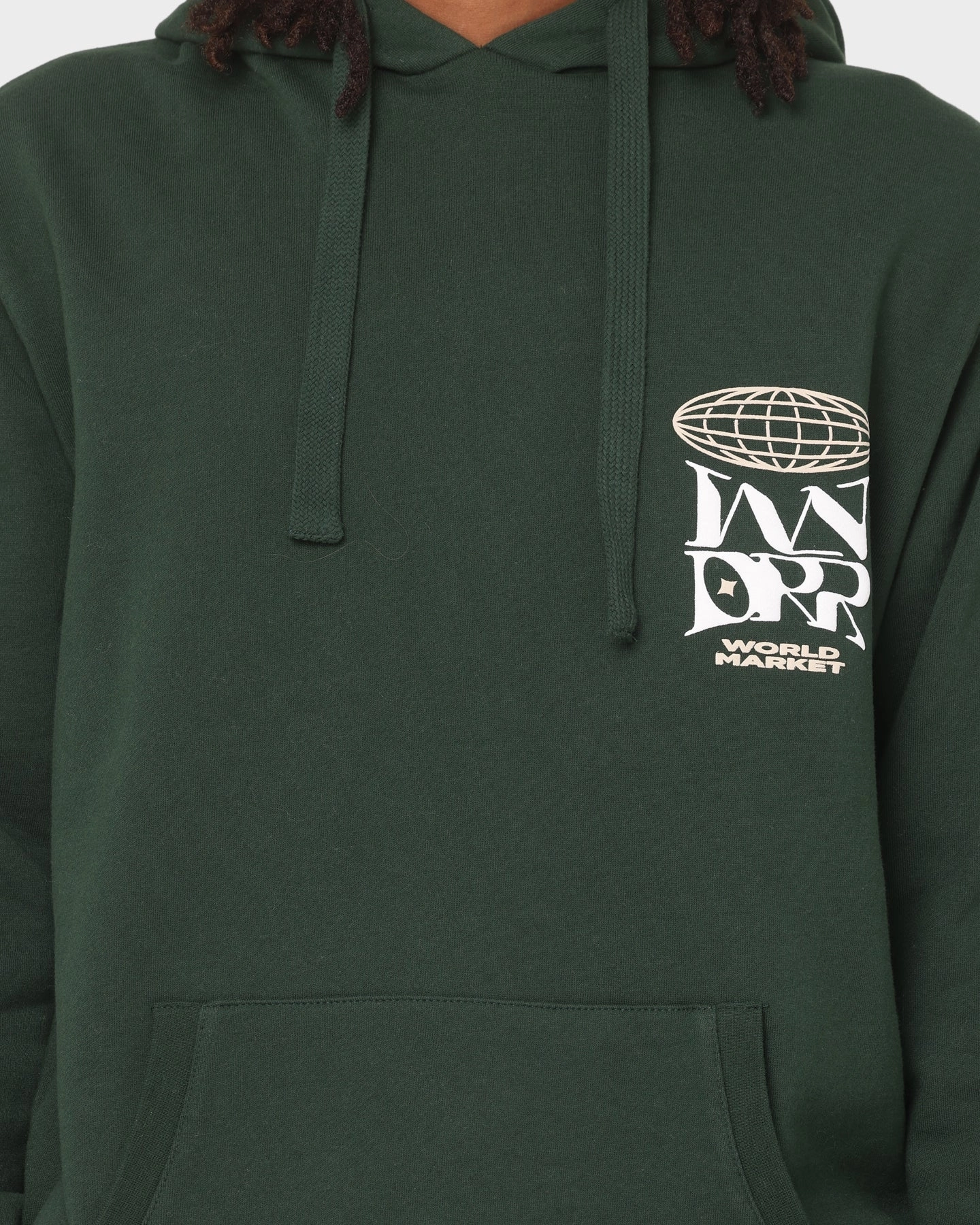WNDRR Market Hoodie Forest Green Focus