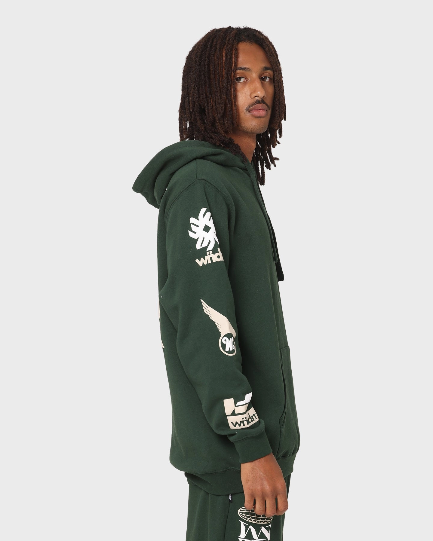 Winter Comfort special - occasion wear WNDRR Market Hoodie Forest Green