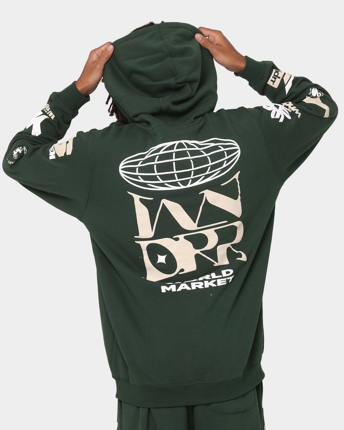Multi Seasonal WNDRR Market Hoodie Forest Green