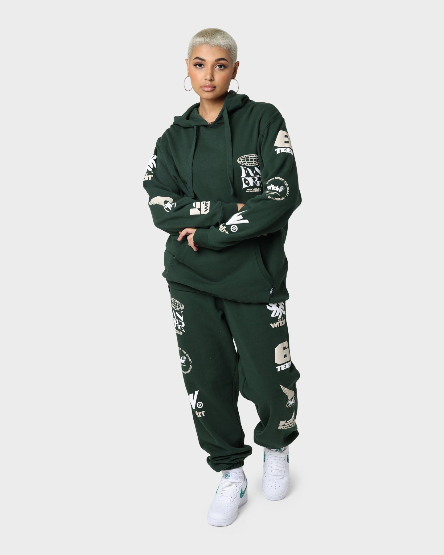 models WNDRR Market Hoodie Forest Green